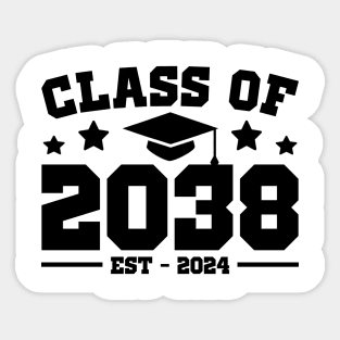 Class of 2038 Grow with me First Day of School Sticker